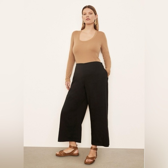 VINCE PLUS SIZE black Crop Wide Pant - Picture 3 of 10